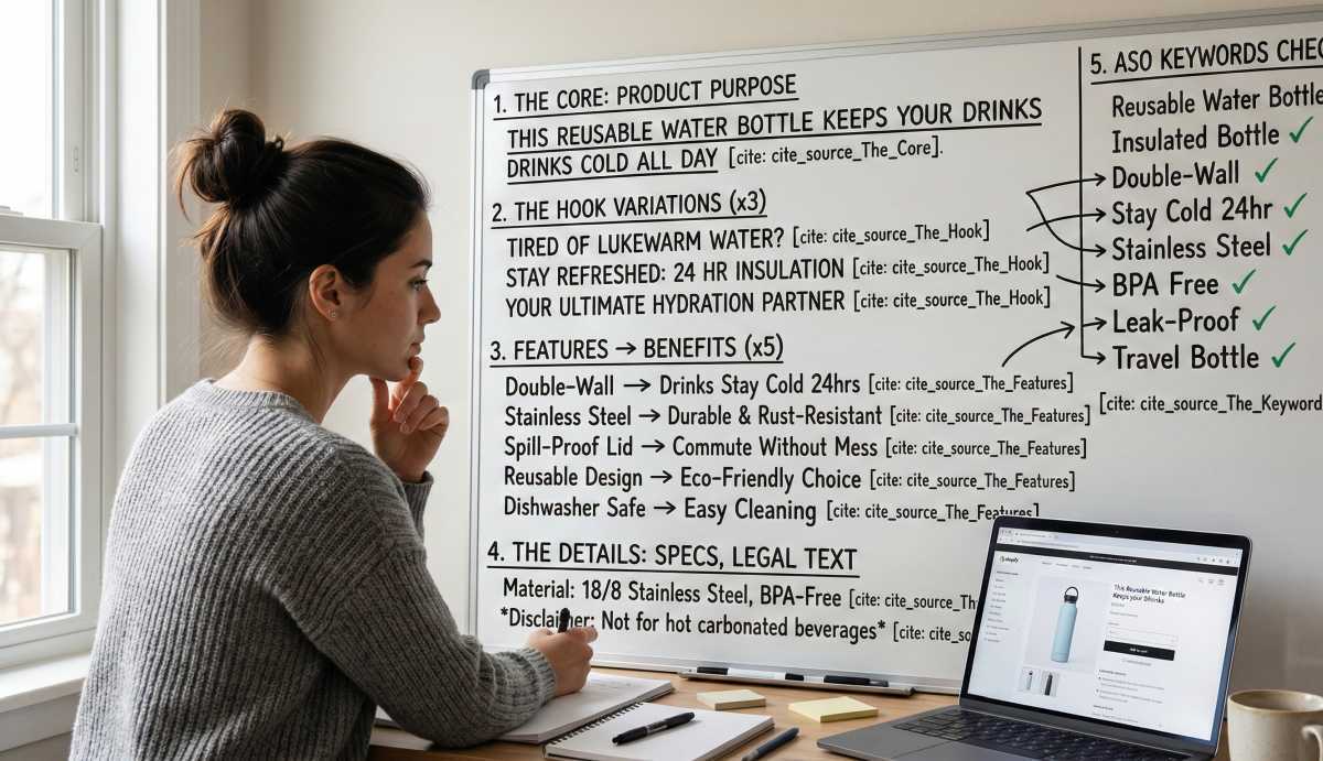 woman planning for marketing