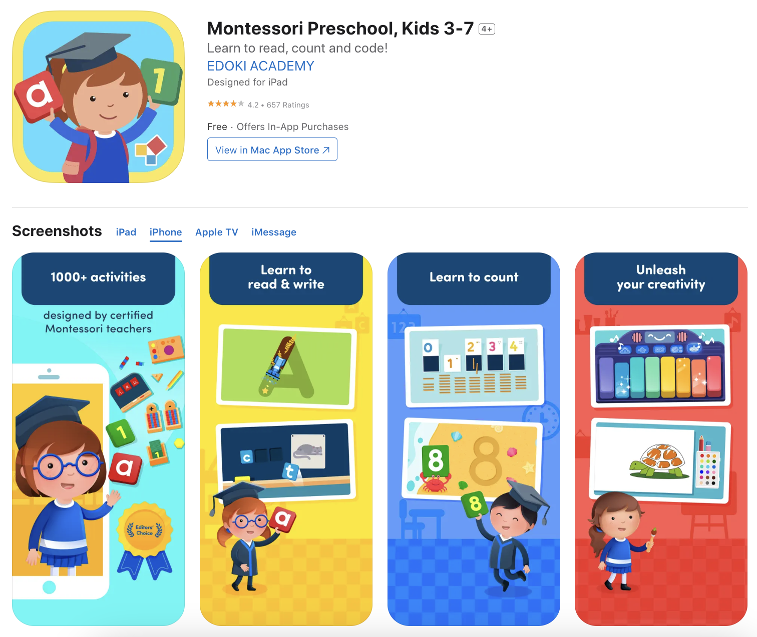 montessori-appstore