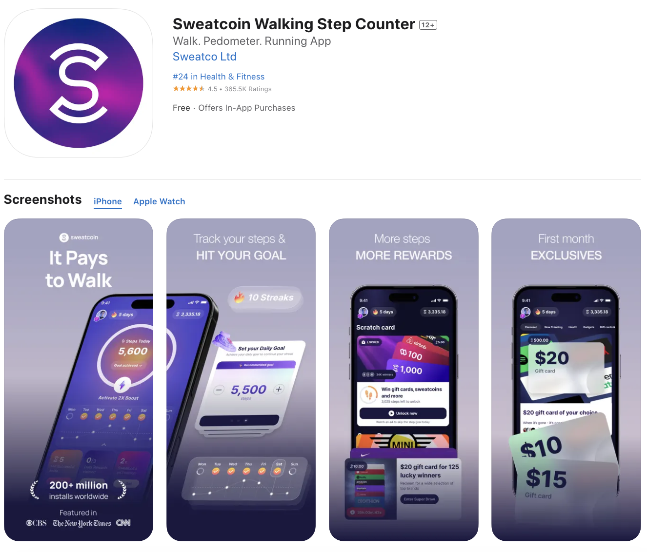 sweatcoin-appstore