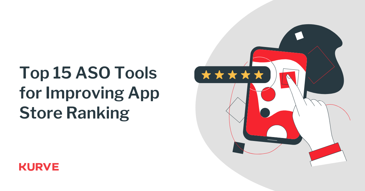 text field on the left and mobile phone with a hand and 5 star rating icons