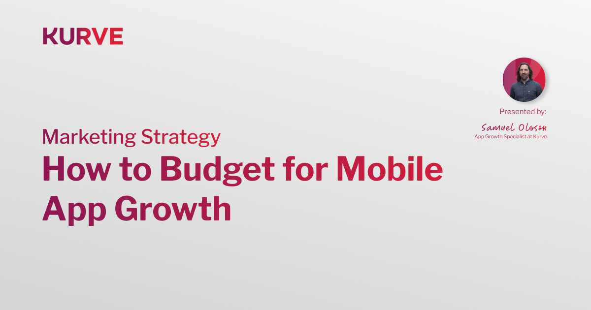 Budget breakdown for mobile app growth showing spend across build, experience, acquisition tests, and retention with what each area funds and what to track.