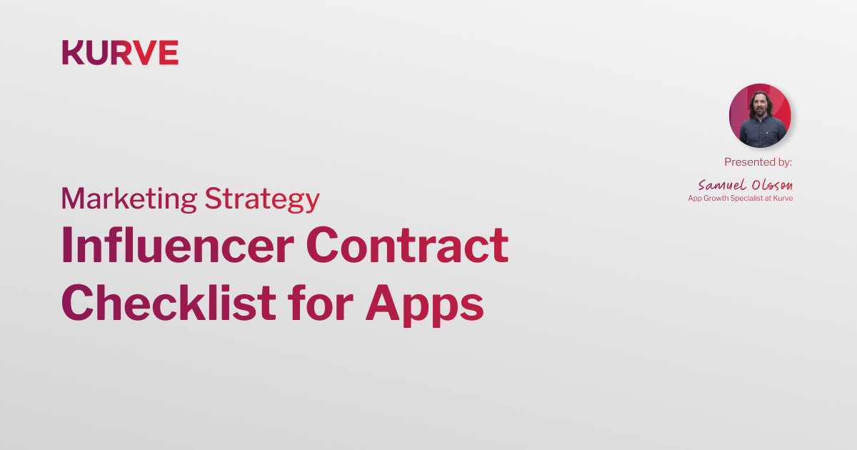 Influencer contract checklist for apps featured image
